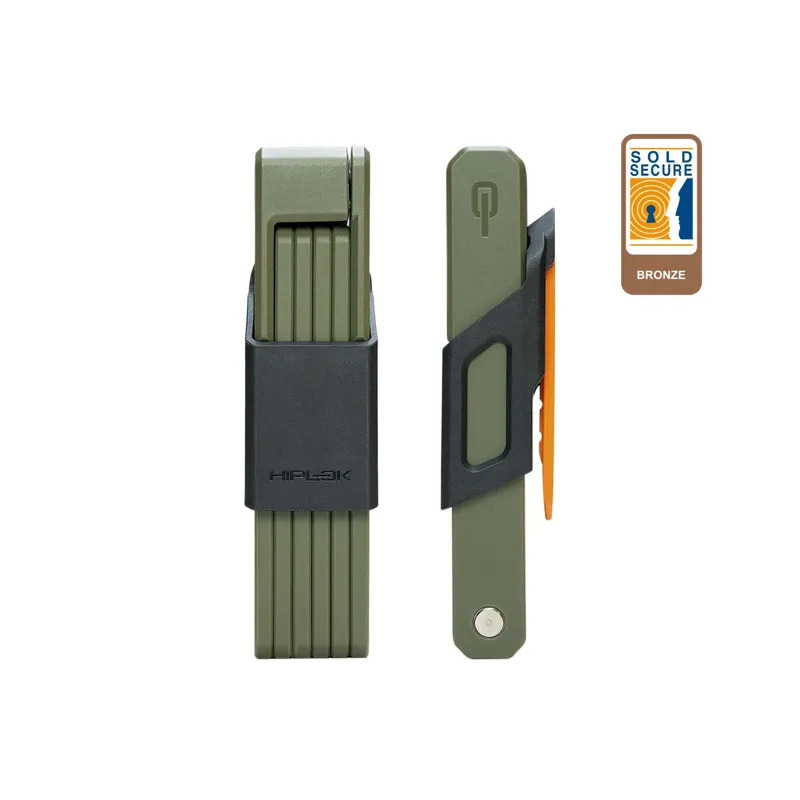 Hiplok Switch Folding Lock - Bronze Sold Secure - Green